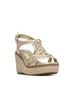 XTI Solid Gold Women's Open Toe Sandals Size 5 1/2 - photo 2