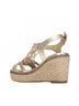 XTI Solid Gold Women's Open Toe Sandals Size 5 1/2 - photo 3
