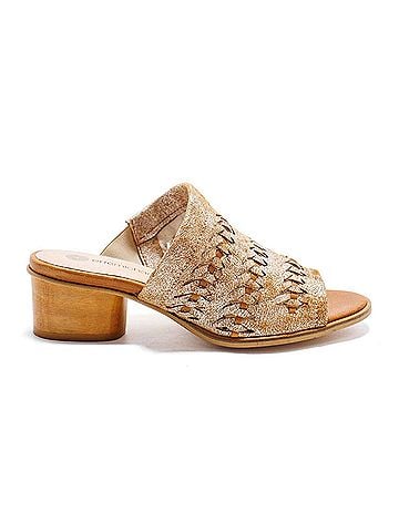 Eric Michael Women's Lisbon Woven Braided Sandal in Ice (view 1)