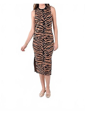 Emily McCarthy Simone Sweater Dress in Tiger (view 2)