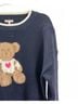 Jodifl Graphic Blue Women's Pullover Sweater in Navy/White Size M - photo 3