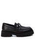 XTI Black Women's Leather Moccasins Size 6 - photo 1