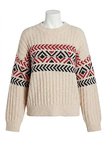 Sanctuary Send It Sweater in Chalk Multi (view 1)