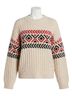 Sanctuary Brown Send It Sweater in Chalk Multi Size L - photo 1