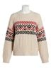Sanctuary Brown Send It Sweater in Chalk Multi Size M - photo 1