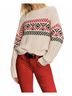 Sanctuary Brown Send It Sweater in Chalk Multi Size M - photo 2