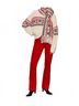 Sanctuary Brown Send It Sweater in Chalk Multi Size L - photo 5
