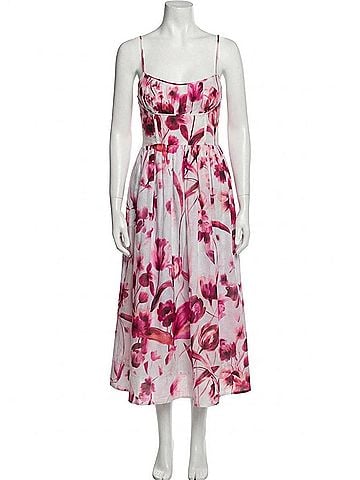 Cara Cara Alba Midi Dress in Floral (view 1)