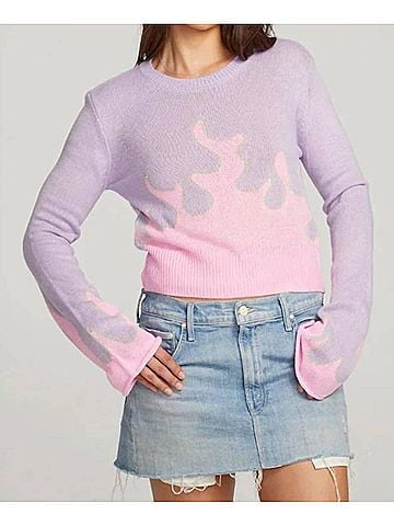 Chaser Flame Sweater in Digital Lavender (view 2)