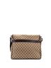 Gucci 100% Canvas Plain Brown Web Strap Flap Messenger GG Canvas Medium One size - photo 4