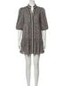 Emily McCarthy Black Sadie Dress in Monogram Size M - photo 1