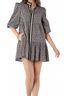 Emily McCarthy Black Sadie Dress in Monogram Size M - photo 2