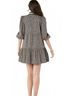 Emily McCarthy Black Sadie Dress in Monogram Size M - photo 3