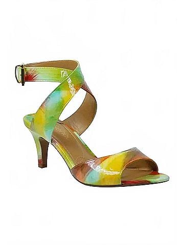 J. Renee Women's Soncino Ankle Strap Sandals in Bright Multi Paint (view 2)