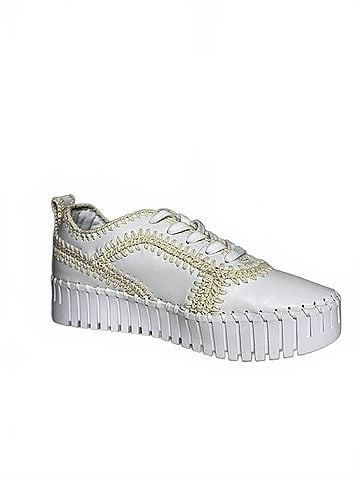 Bernie Mev Women's Ivy Sneakers in White Nude (view 1)