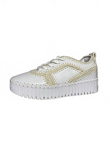 Bernie Mev Women's Ivy Sneakers in White Nude (view 2)