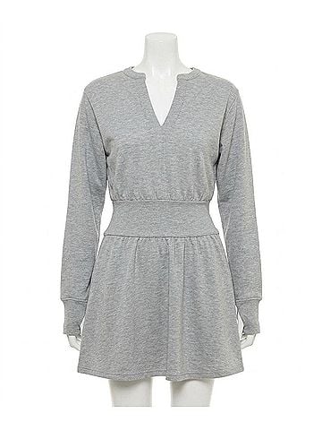 Sundays Frida Dress in Heather Grey (view 1)