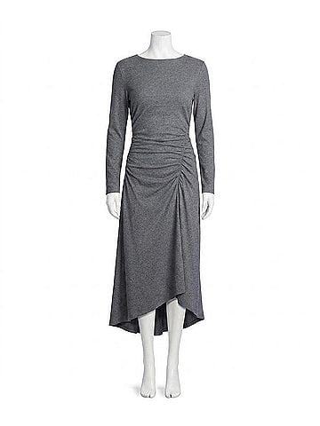Veronica Beard Theodora Midi Dress in Heather Grey (view 1)