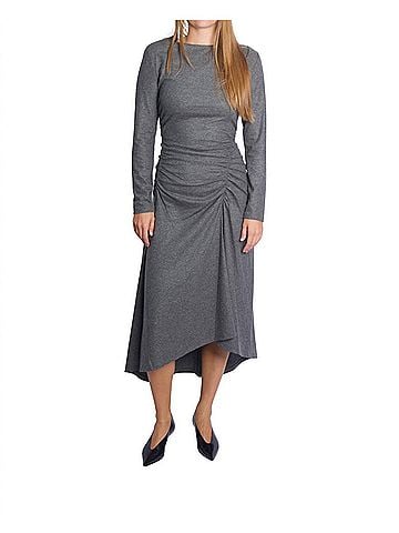 Veronica Beard Theodora Midi Dress in Heather Grey (view 2)