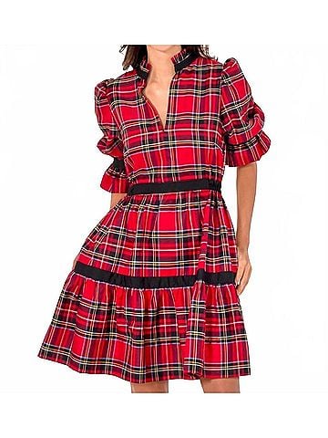 Gretchen Scott Designs Duke Of York Teardrop Dress in Red Multi (view 2)