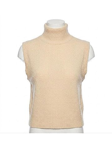 Susana Monaco Mock Sleeveless Sweater in Belgian Creme (view 1)