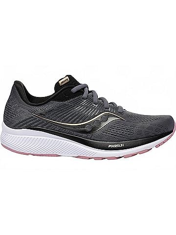 Saucony Women's Guide 14 Shoes in Charcoal/Rose (view 1)