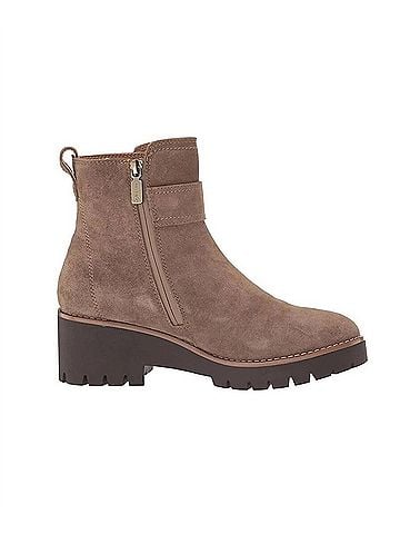 Blondo Women's Waterproof Dagger Fashion Boot in Dark Taupe Suede (view 1)