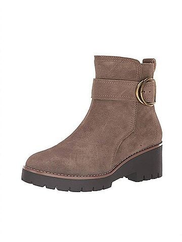 Blondo Women's Waterproof Dagger Fashion Boot in Dark Taupe Suede (view 2)