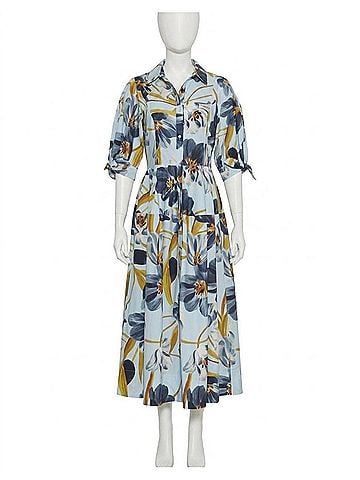 Cara Cara Women's Caro Midi Dress in Blue (view 1)