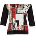 Dolcezza Red Knit Pullover in Red/Black/White Size S - photo 4