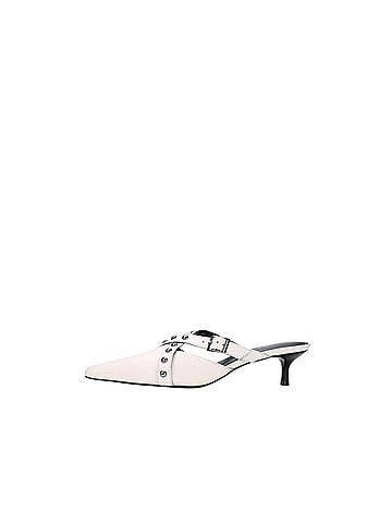 Yosi Samra Women's Alexis Leather Kitten Heel (view 2)