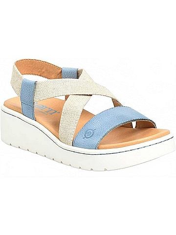Born Women's Kasady Platform Sandal in Blue (view 1)