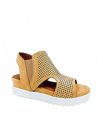 Very G Women Amy Platform Sandal in Yellow (view 1)