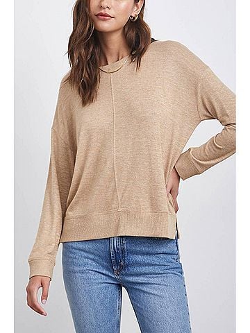 Rails Iggy Sweater in Heather Camel (view 2)
