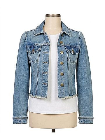 Dear John Roselyn Fitted Denim Jacket in Vintage Flow (view 1)