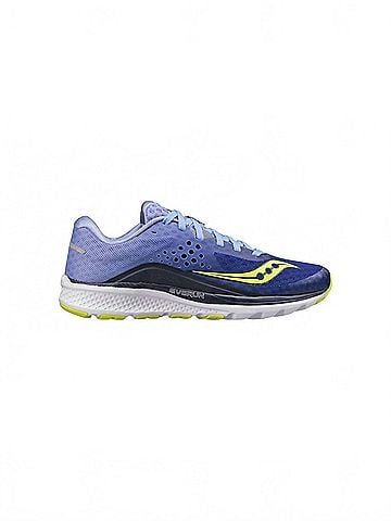 Saucony Women's Kinvara 8 Shoes in Navy/Purple (view 1)
