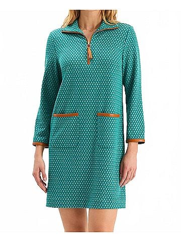 Tyler Boe Helena Knit Dress in Aegean (view 2)