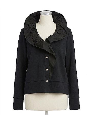 Joseph Ribkoff Scuba Crepe Memory Straight Jacket in Black (view 1)