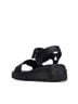 XTI Solid Black Women's Pu Strap Sandal Size 5 1/2 - photo 3