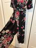City Chic Floral Black Pink Jumpsuit Size 16 - photo 7