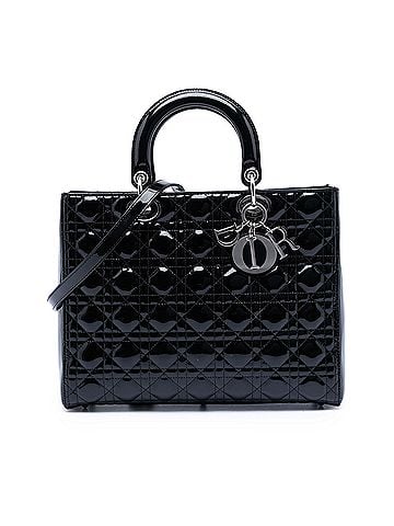 Dior Large Patent Cannage Lady Dior (view 1)