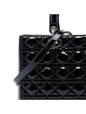 Dior Large Patent Cannage Lady Dior (view 2)