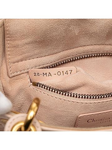 Dior Mini Lambskin Cannage Studded Supple Lady Dior (view 2)