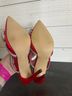 Azalea Wang Solid Red Heels Size 6 1/2 - photo 8