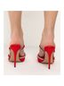 Azalea Wang Solid Red Heels Size 6 1/2 - photo 5