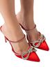 Azalea Wang Solid Red Heels Size 6 1/2 - photo 3