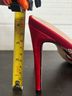 Azalea Wang Solid Red Heels Size 6 1/2 - photo 12