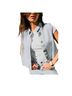 Sézane Stripes Blue Sleeveless Button-Down Shirt Size 10 - photo 1