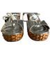 Tory Burch 100% Leather Silver Sandals Size 6 - photo 7