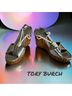 Tory Burch 100% Leather Silver Sandals Size 6 - photo 10